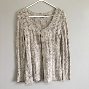 Cream cardigan sweater